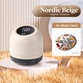Nordic Beige fabric shaver with digital display